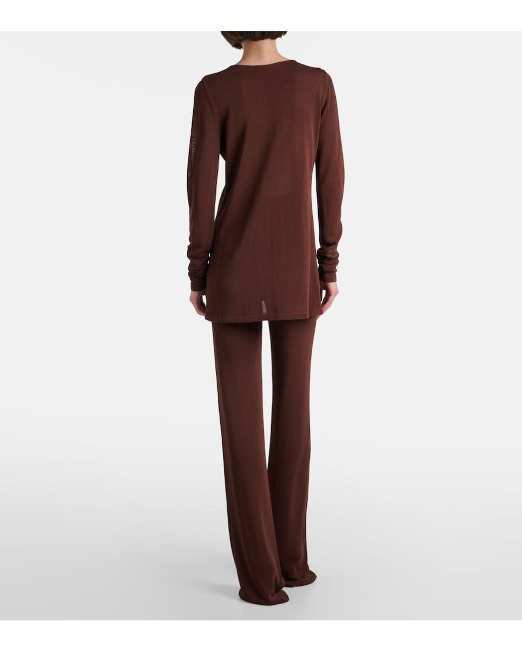 AYA MUSE Brown Knitted Top