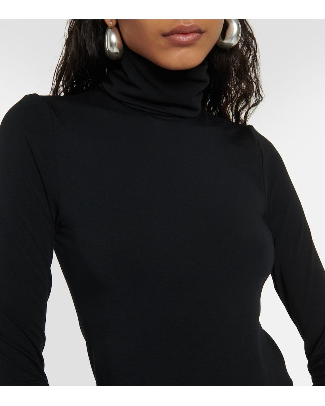 Wolford Black Aurora Jersey Tank Top