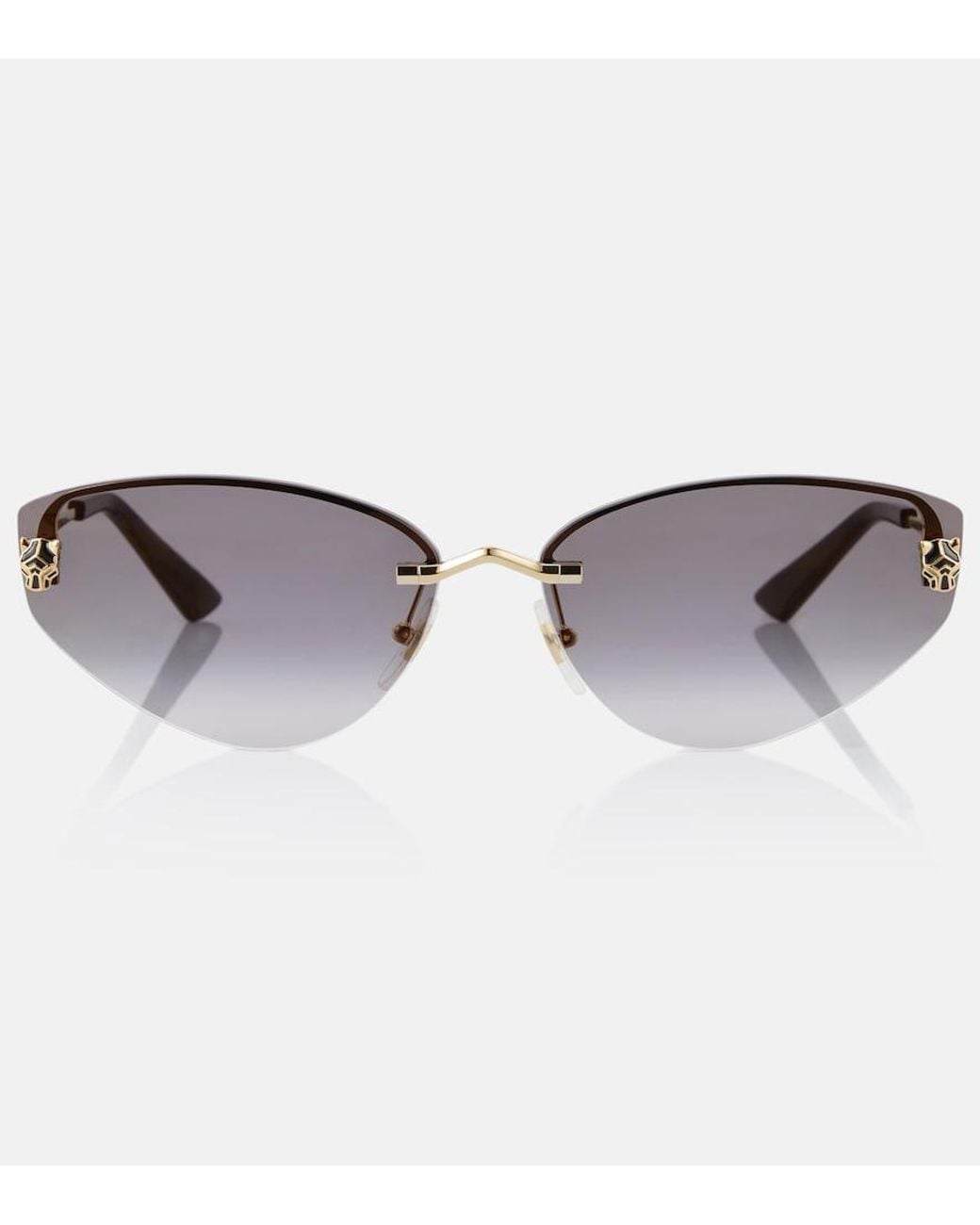 Cartier Brown Cat-Eye Sunglasses