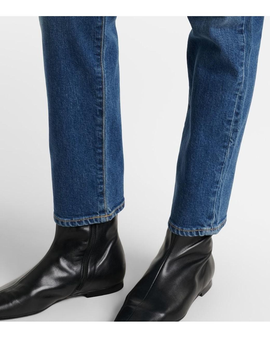 SLVRLAKE Denim Blue Virginia Straight Jeans