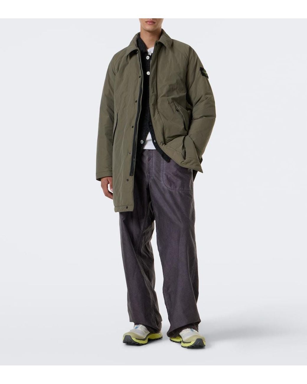 Abrigo Con Bolsillos Stone Island de hombre de color Green