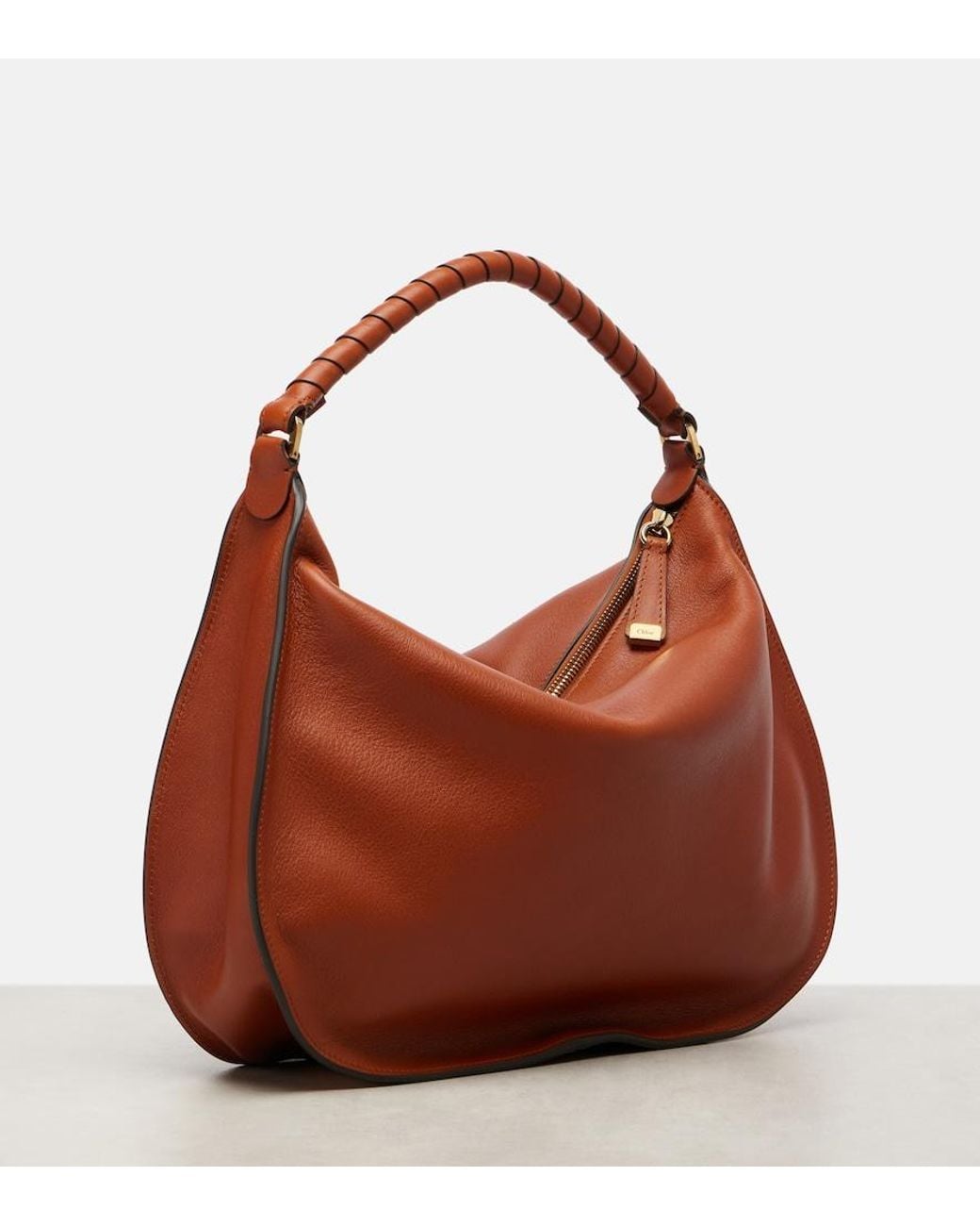 Chloé Red Marcie Medium Leather Shoulder Bag