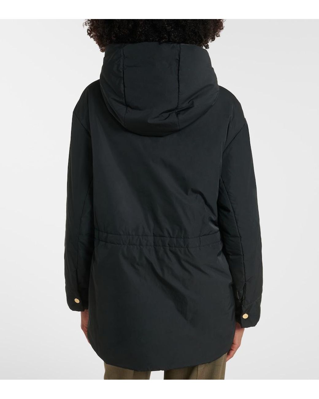 Max Mara Black The Cube Hooded Jacket