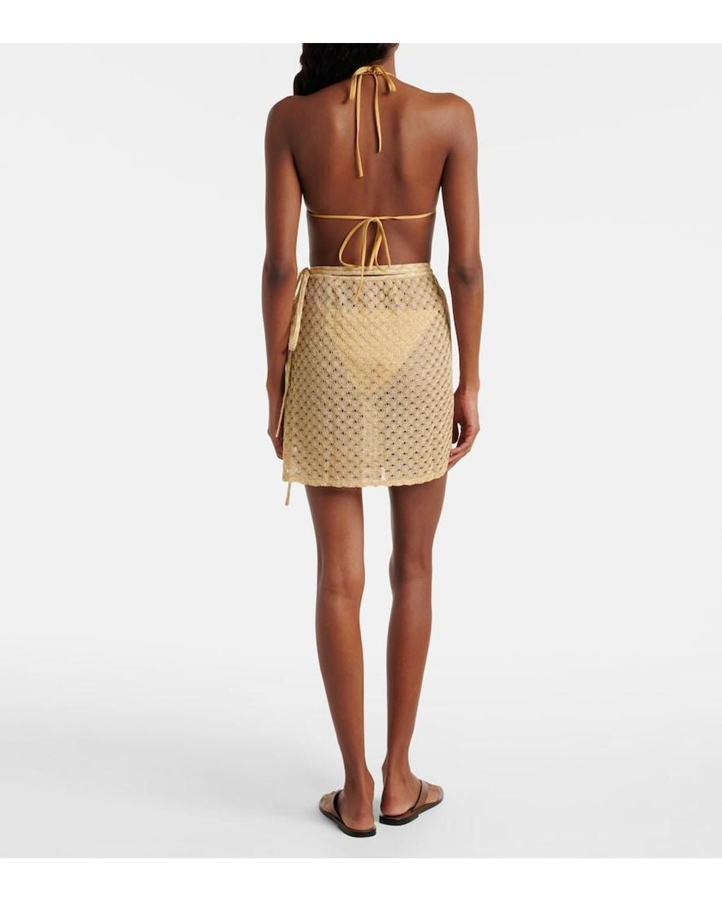 Missoni Natural Lame Wrap Skirt