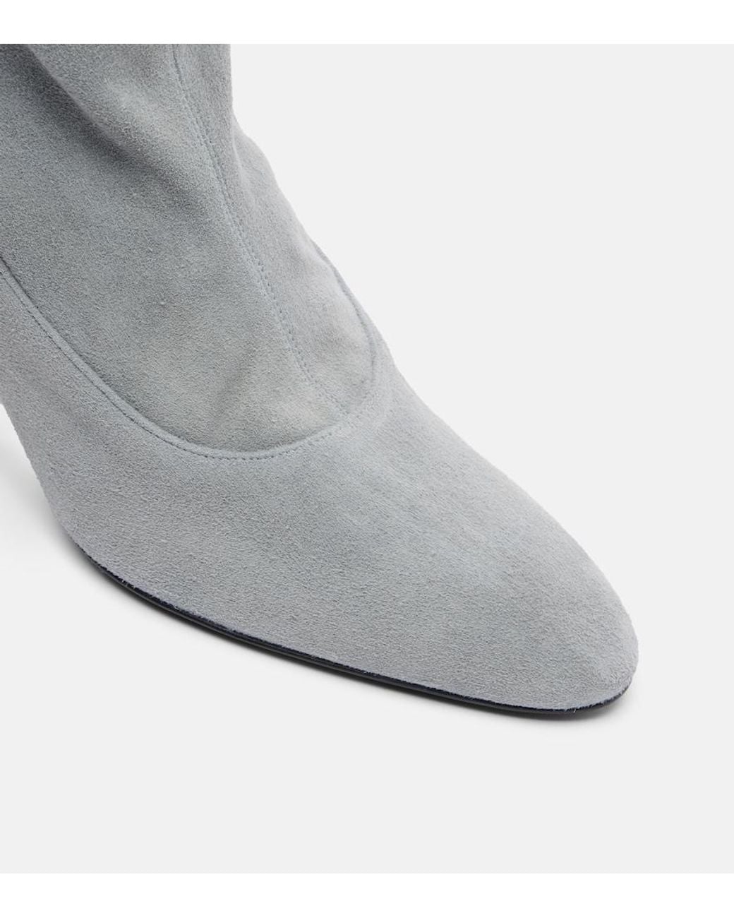 Magda Butrym Gray Suede Knee-High Boots