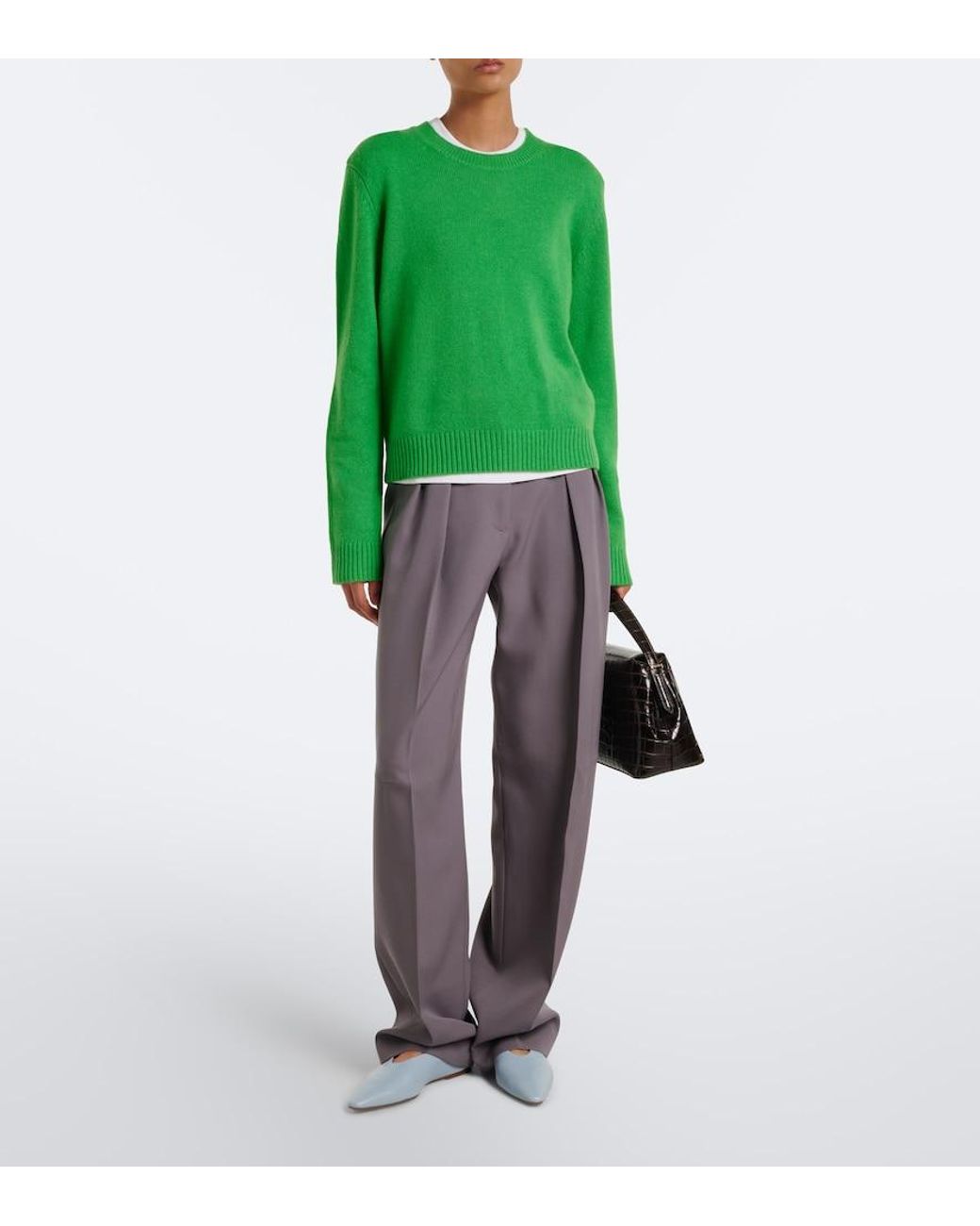 Lisa Yang Green Mable Cashmere Sweater