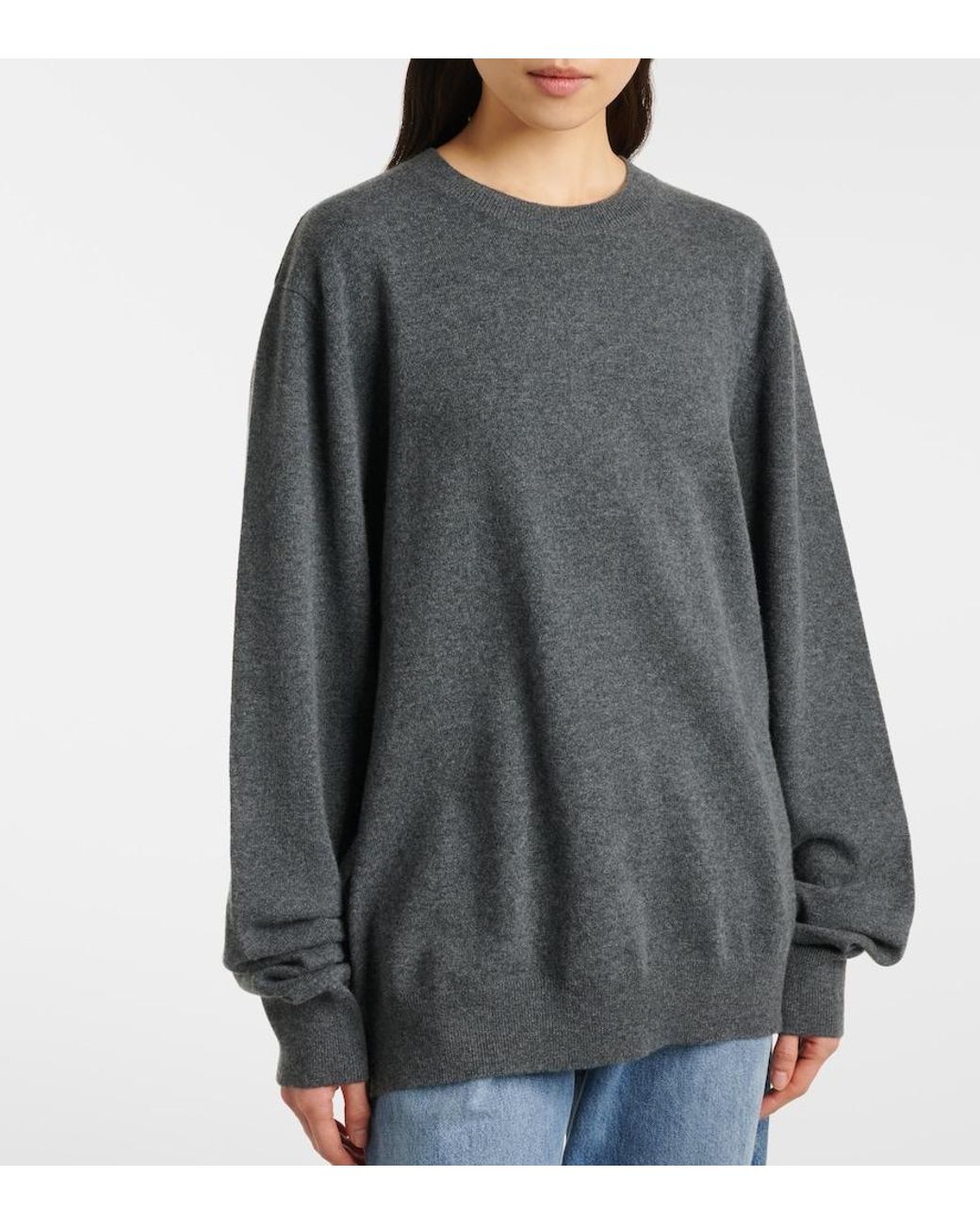 Extreme Cashmere Gray N°358 Mister Cashmere-Blend Sweater