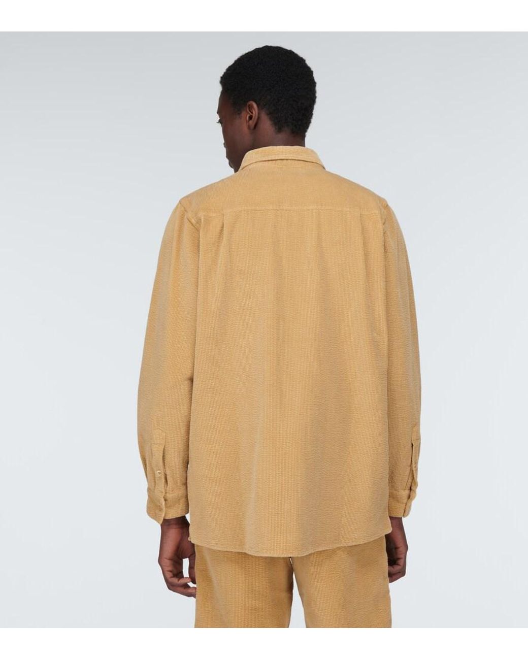 ERL Natural Cotton Corduroy Shirt for men