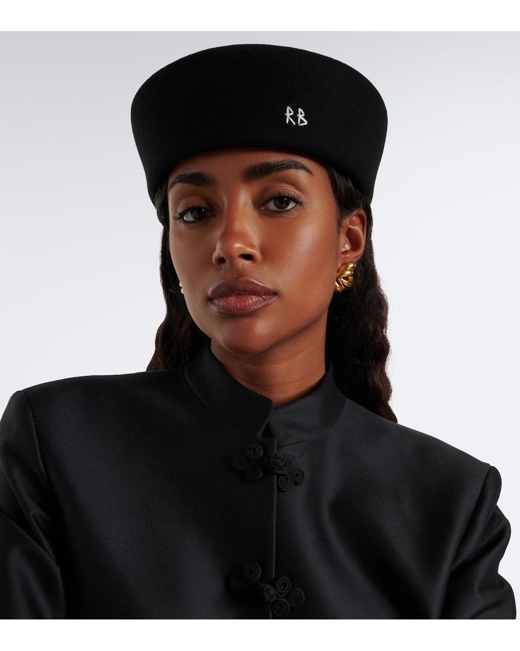 Ruslan Baginskiy Black Logo Wool Hat