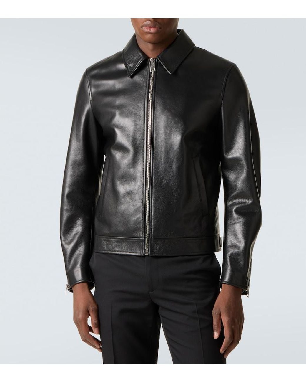 Givenchy Black Leather Jacket for men