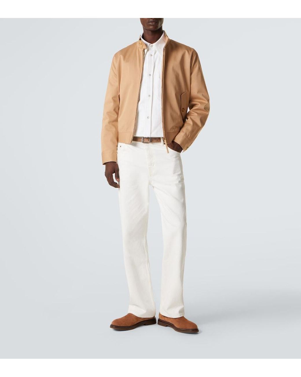 Gabriela Hearst Natural Cotton Blouson Jacket for men