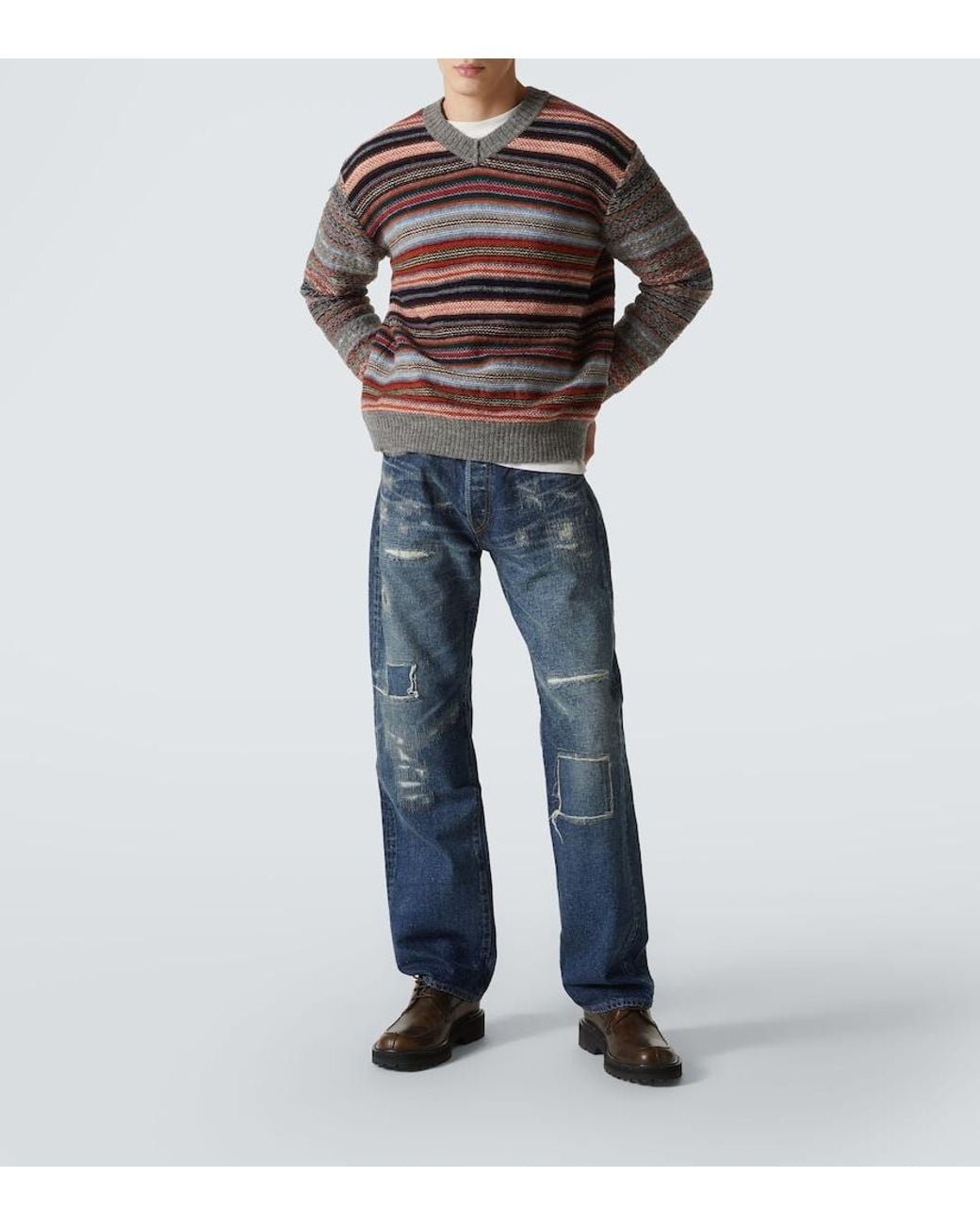 X New Manual Jeans Rectos Junya Watanabe de hombre de color Blue