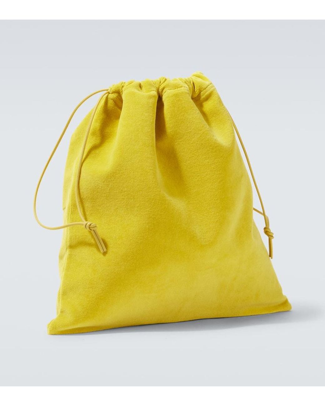 大人気【LOEWE】Paula's Ibiza Medium logo terry pouch Loewe Paula's Ibiza Medium Logo Terry Pouch in Yellow for