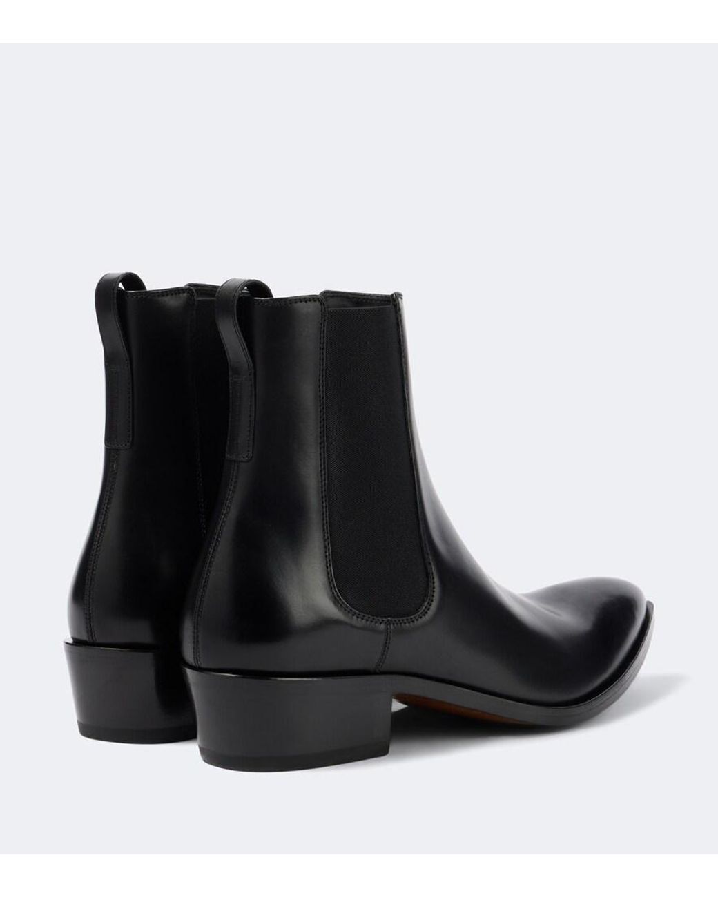 Tom Ford Black Leather Boots for men