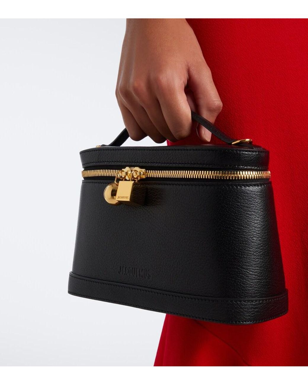 Jacquemus Black Petit Vanity Leather Vanity Bag