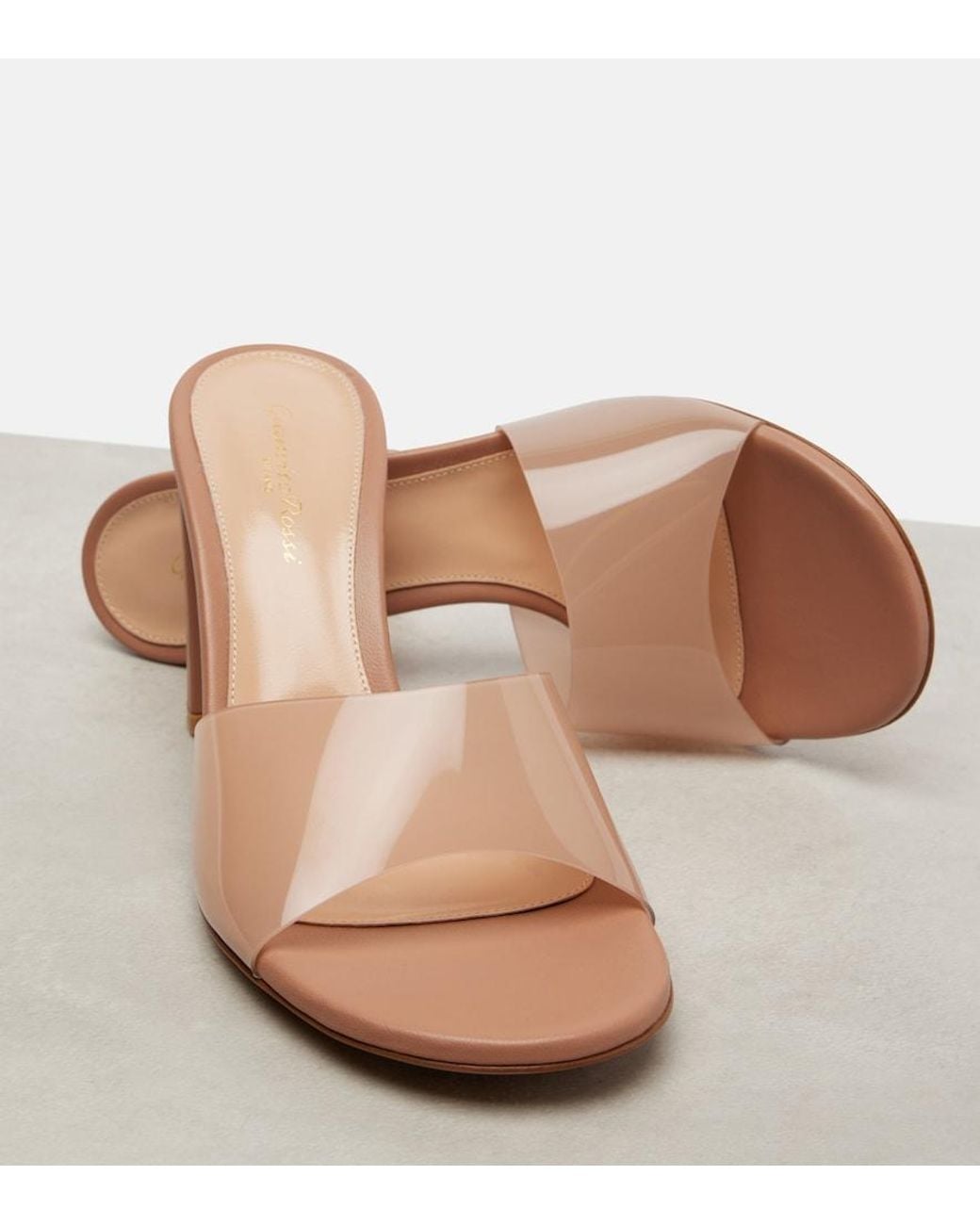 Gianvito Rossi Natural 85 Mules