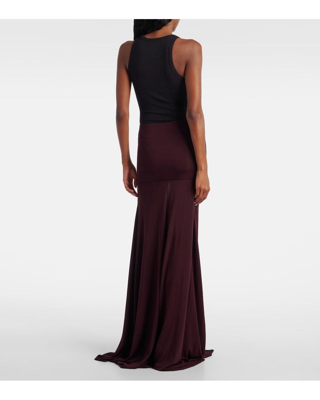 Alaïa Purple Jersey Jumpsuit