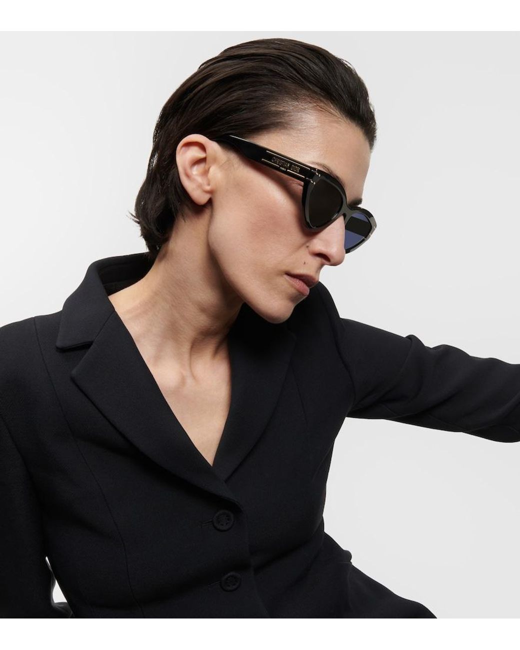 Dior Blue Diorsignature B2u Cat-eye Sunglasses