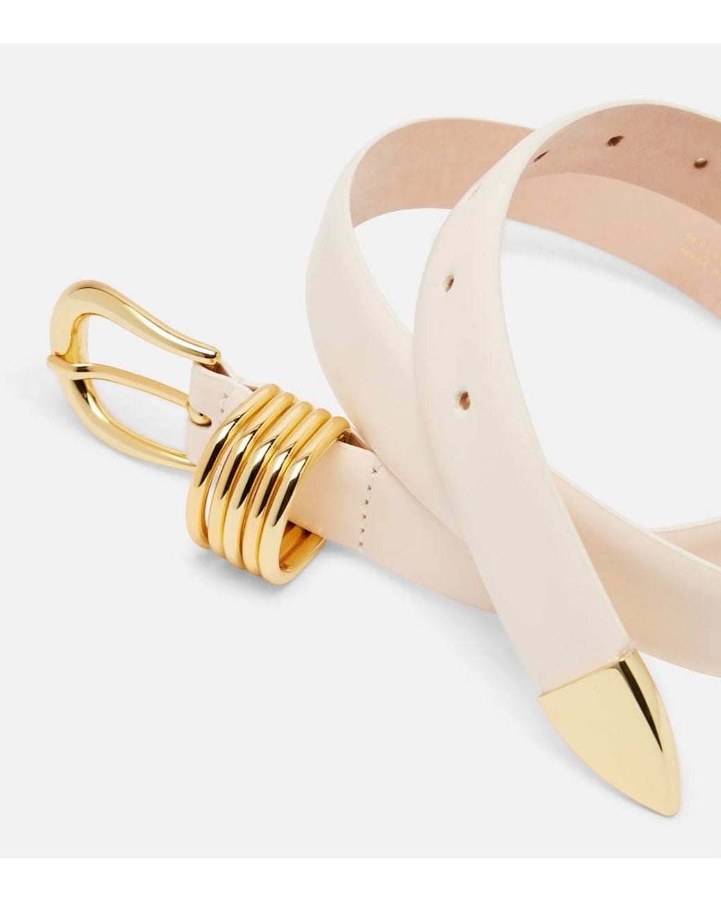 DEHANCHE Natural Hollyhock Leather Belt