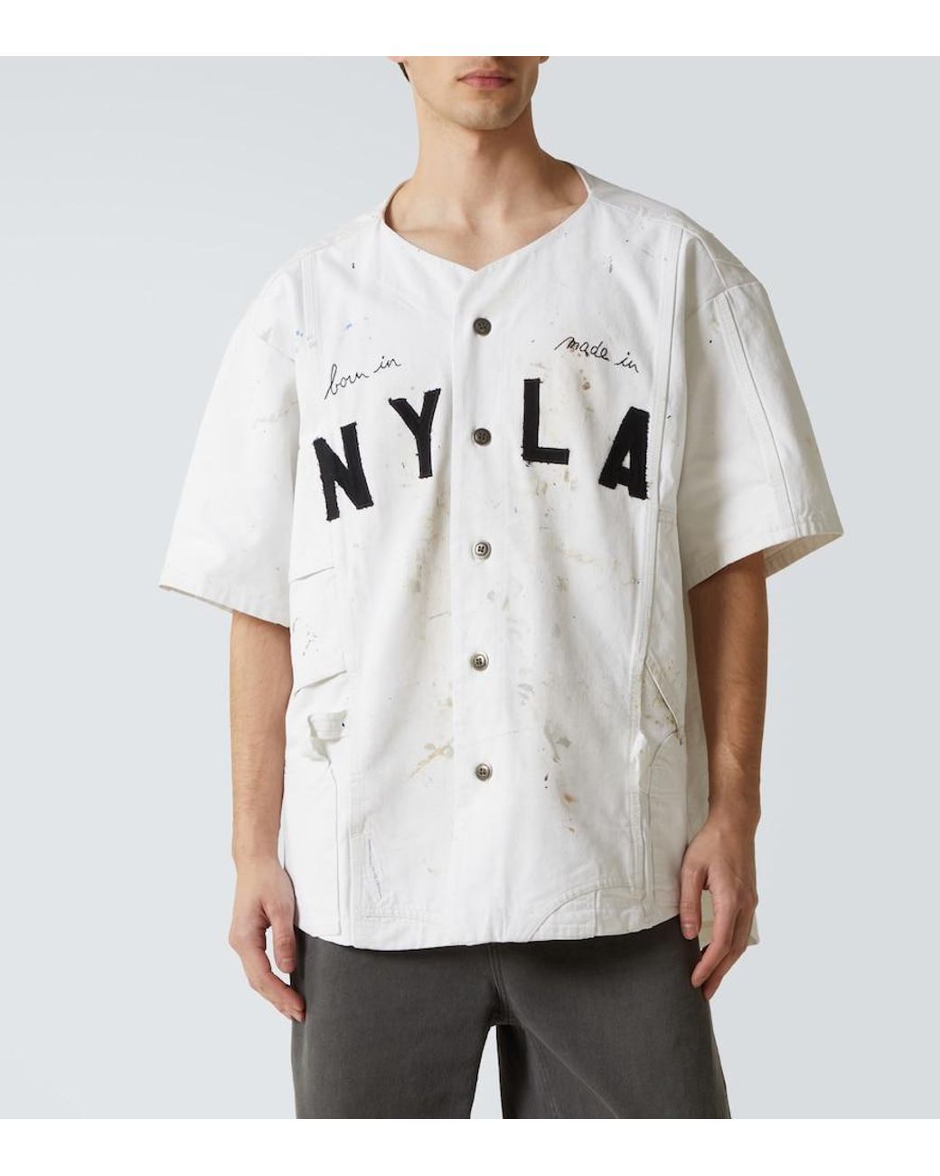 Camicia Painter di Greg Lauren in Gray da Uomo