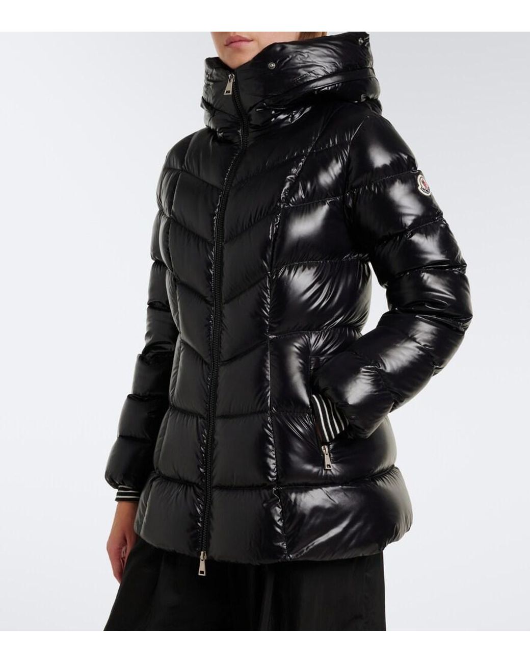 Moncler Black Fulmar Hooded Down Jacket