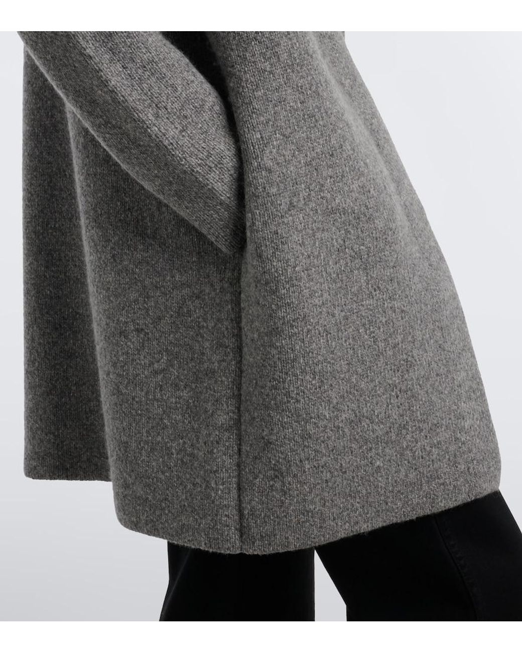 Vince Gray Wool And Cashmere Blend Cardigan