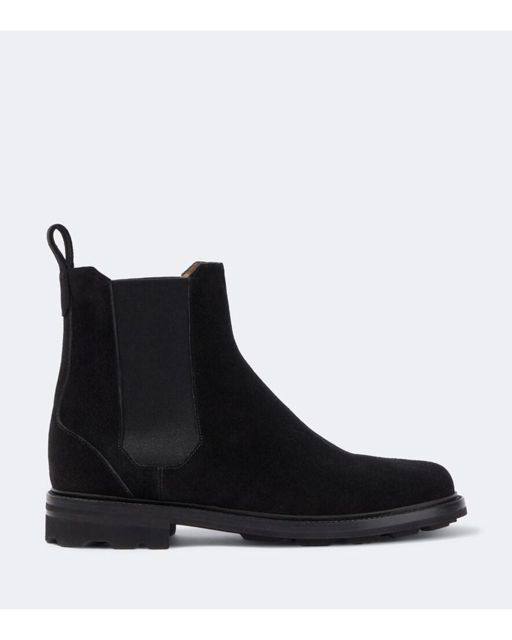 Brioni Black Suede Chelsea Boots for men
