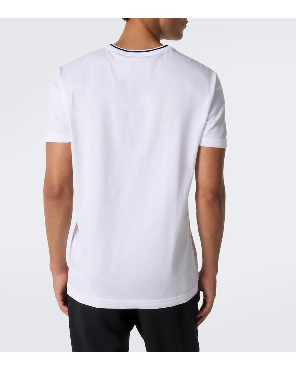Dolce & Gabbana White Logo Cotton Jersey T-Shirt for men