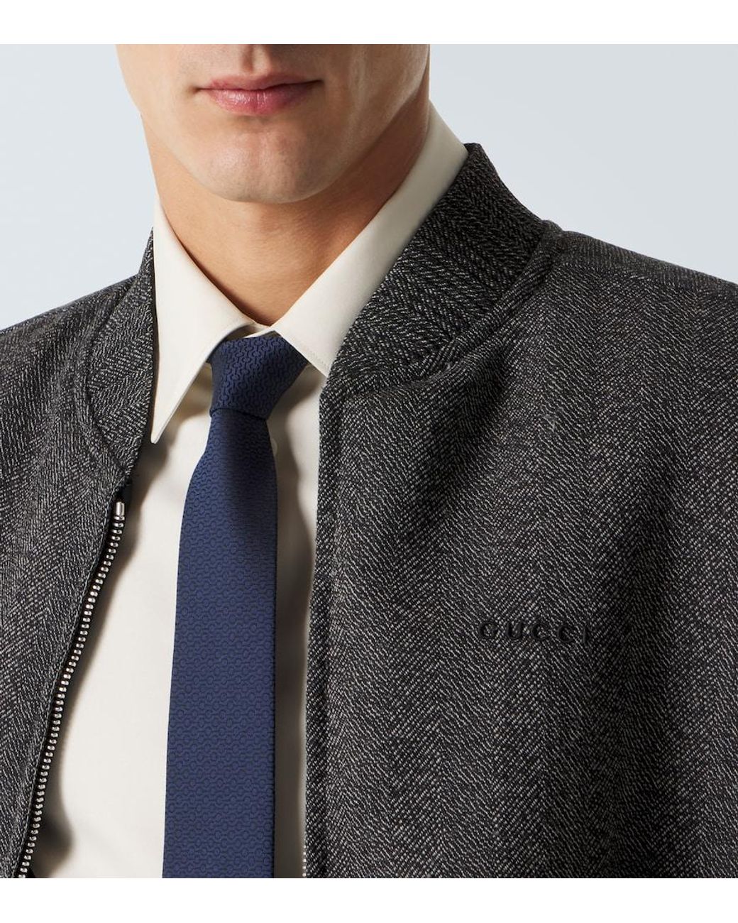 Cravatta Horsebit di Gucci in Blue da Uomo
