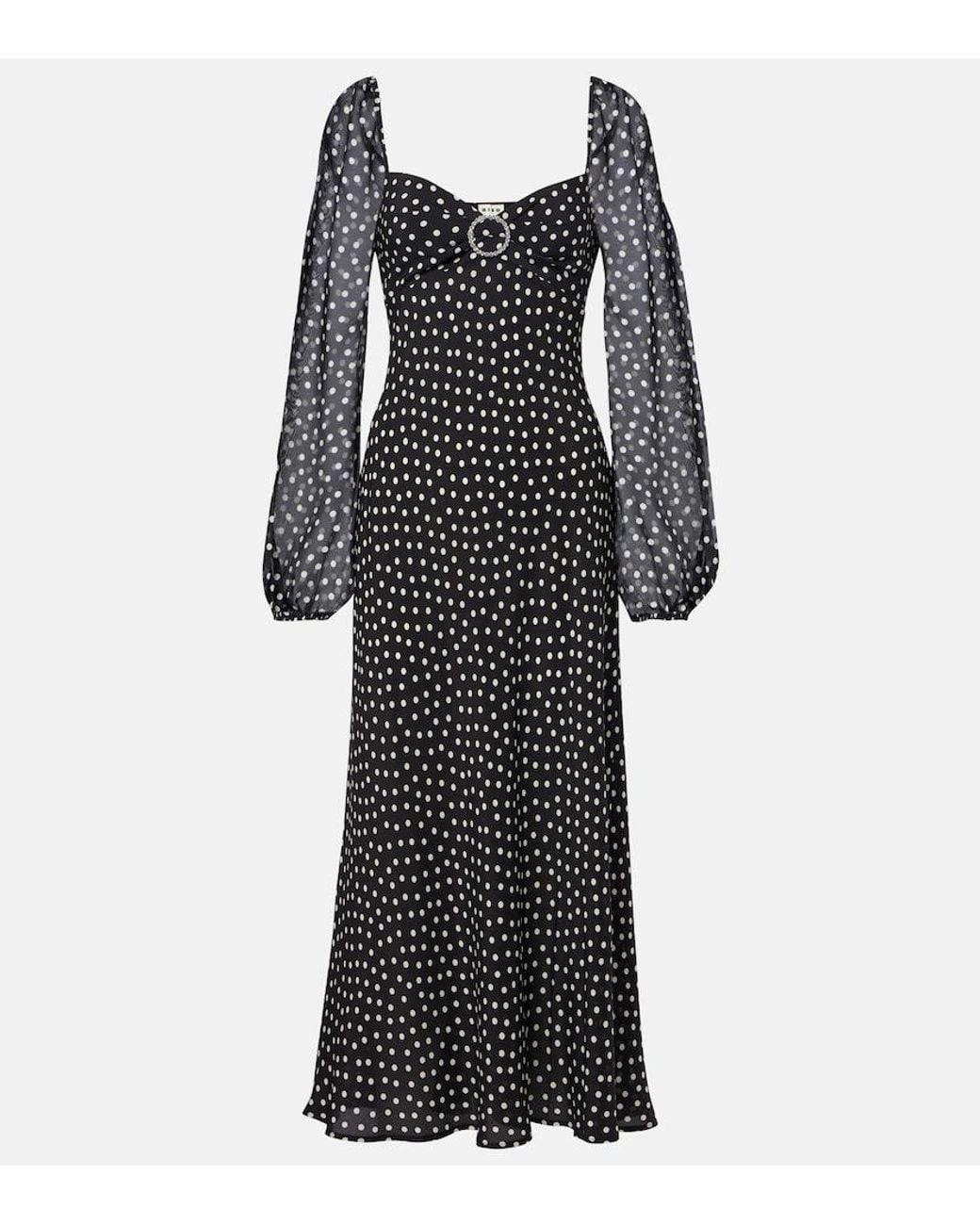princess polly baby blue dress Pre-loved Ganni Polka Dots Maxi Dress
