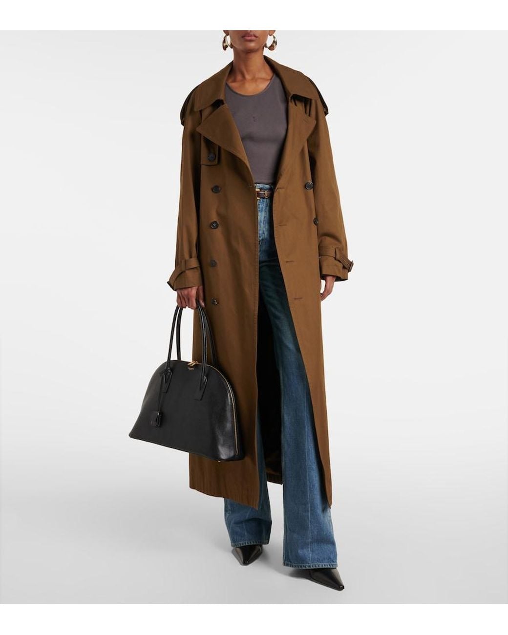 Saint Laurent Gray Cassandre Tank Top