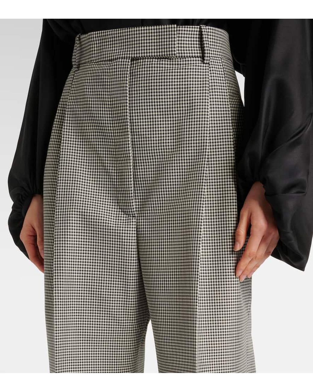 Rohe Gray Weite Hose Aus Einem Wollgemisch