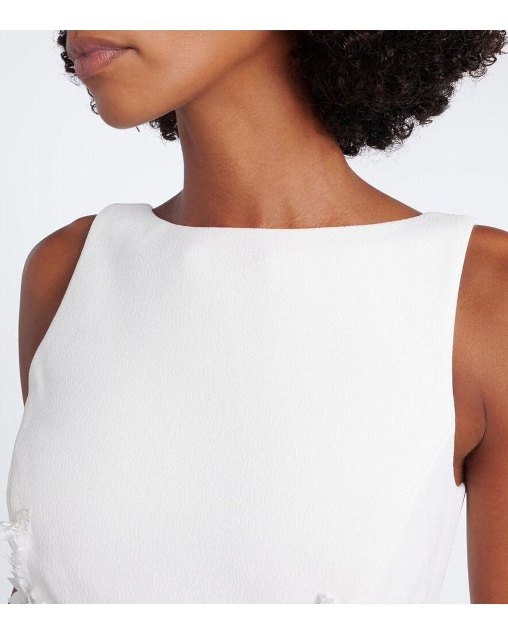 Rebecca Vallance White Andre Embellished Gown