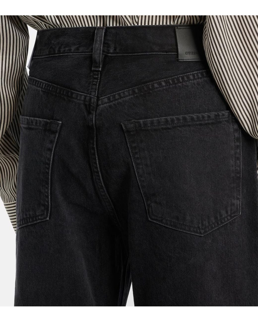 Citizens of Humanity Blue Dahlia Cropped Straight Jeans