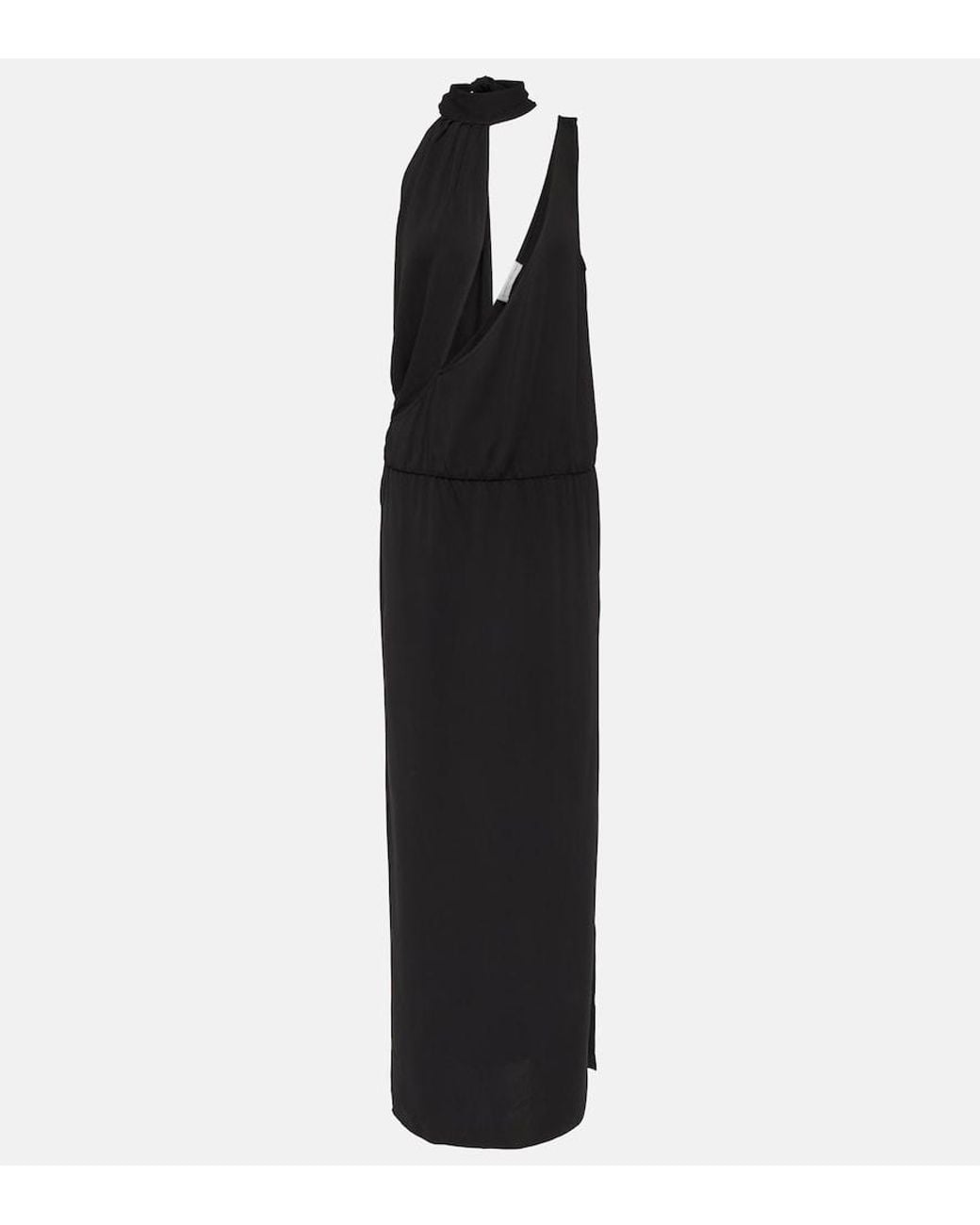 Christopher Esber Black Abendkleid Mit Seitenschlitz