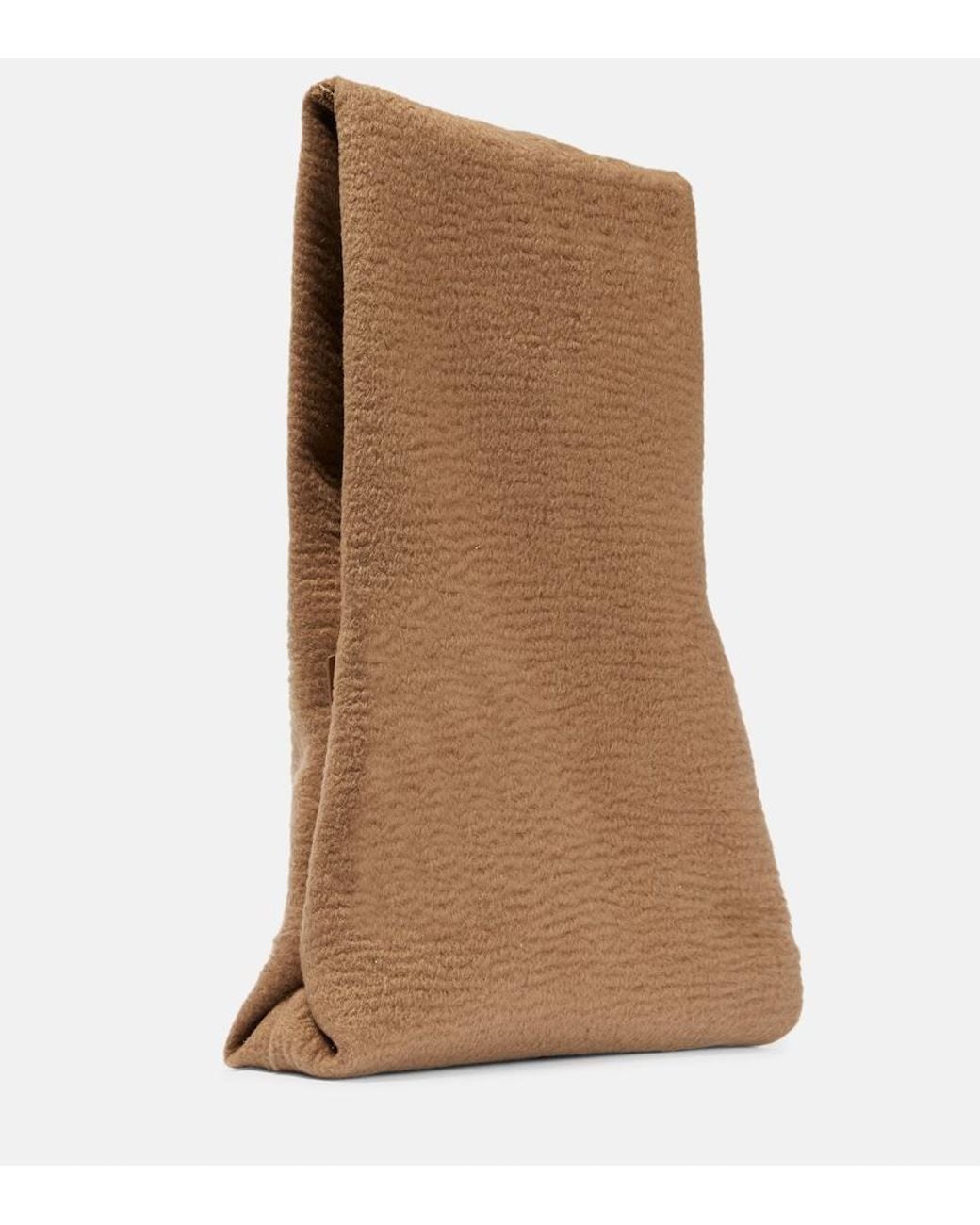 The Row Brown Glove Large Clutch Bag