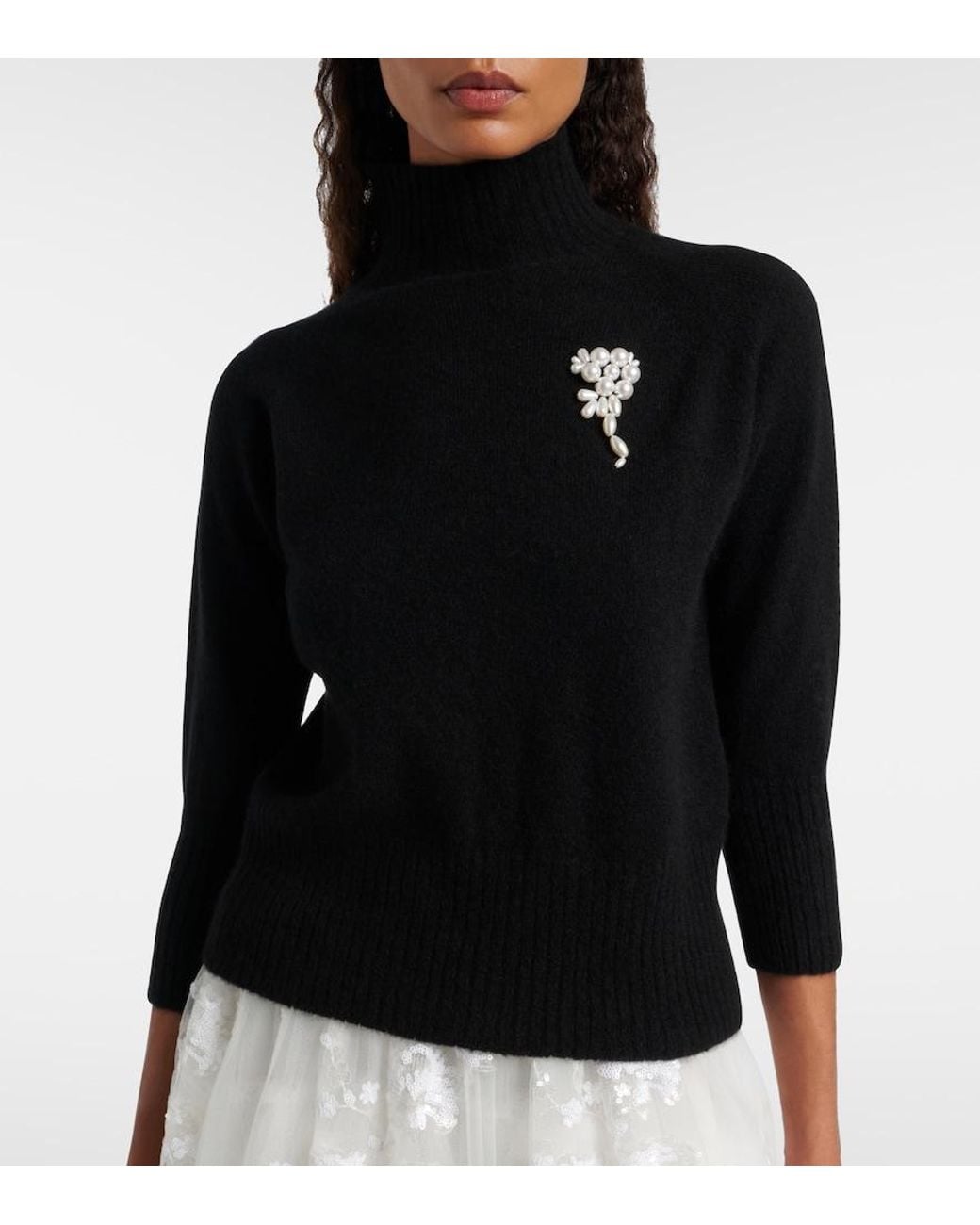 Pull En Cachemire A Ornements Simone Rocha en coloris Blue