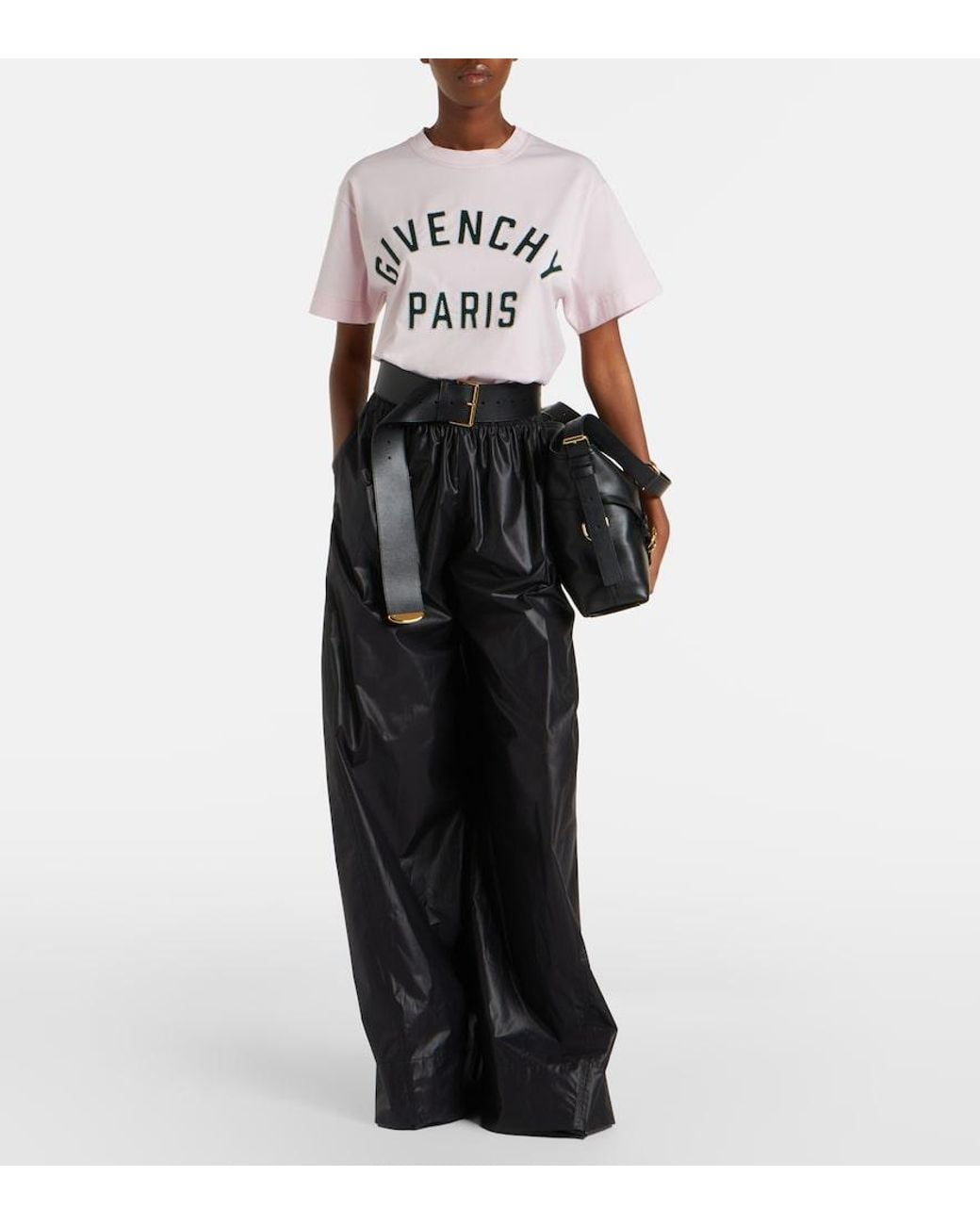 Givenchy Pink Logo Applique Cotton T-Shirt
