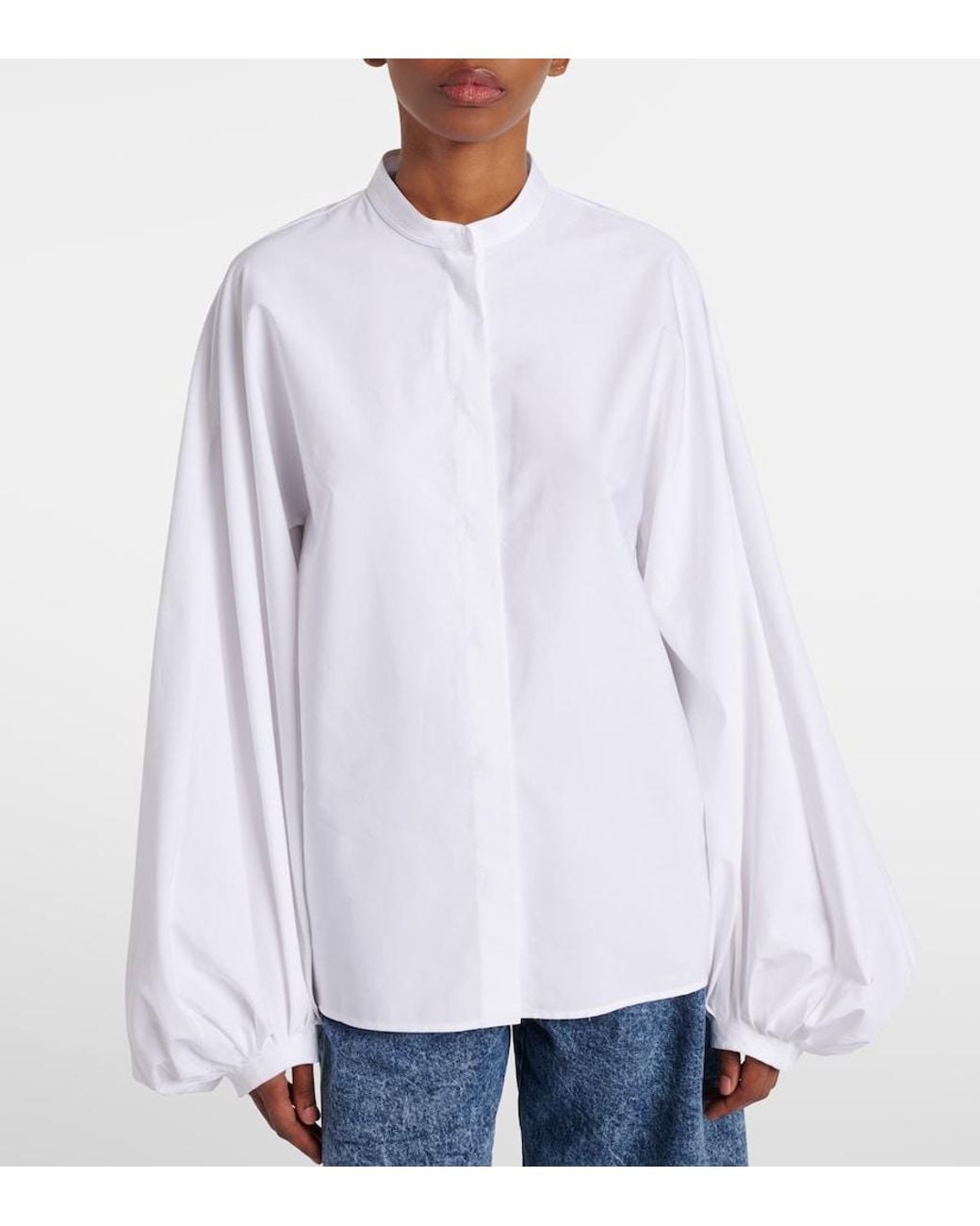 Alaïa White Cotton Poplin Shirt