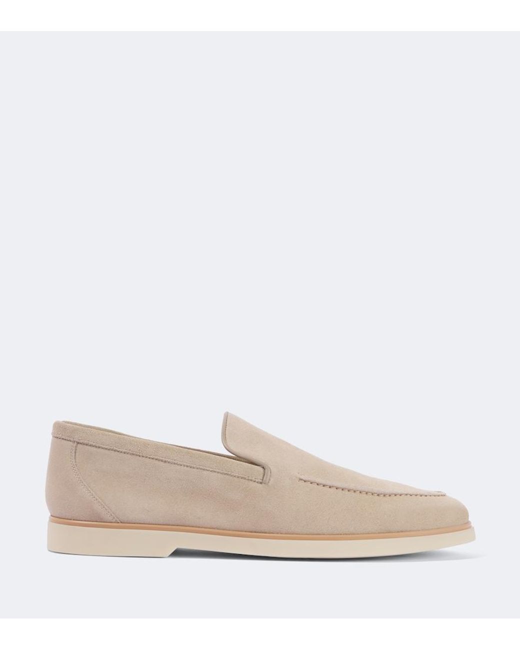 Magnanni Shoes White Calpe Suede Loafers for men