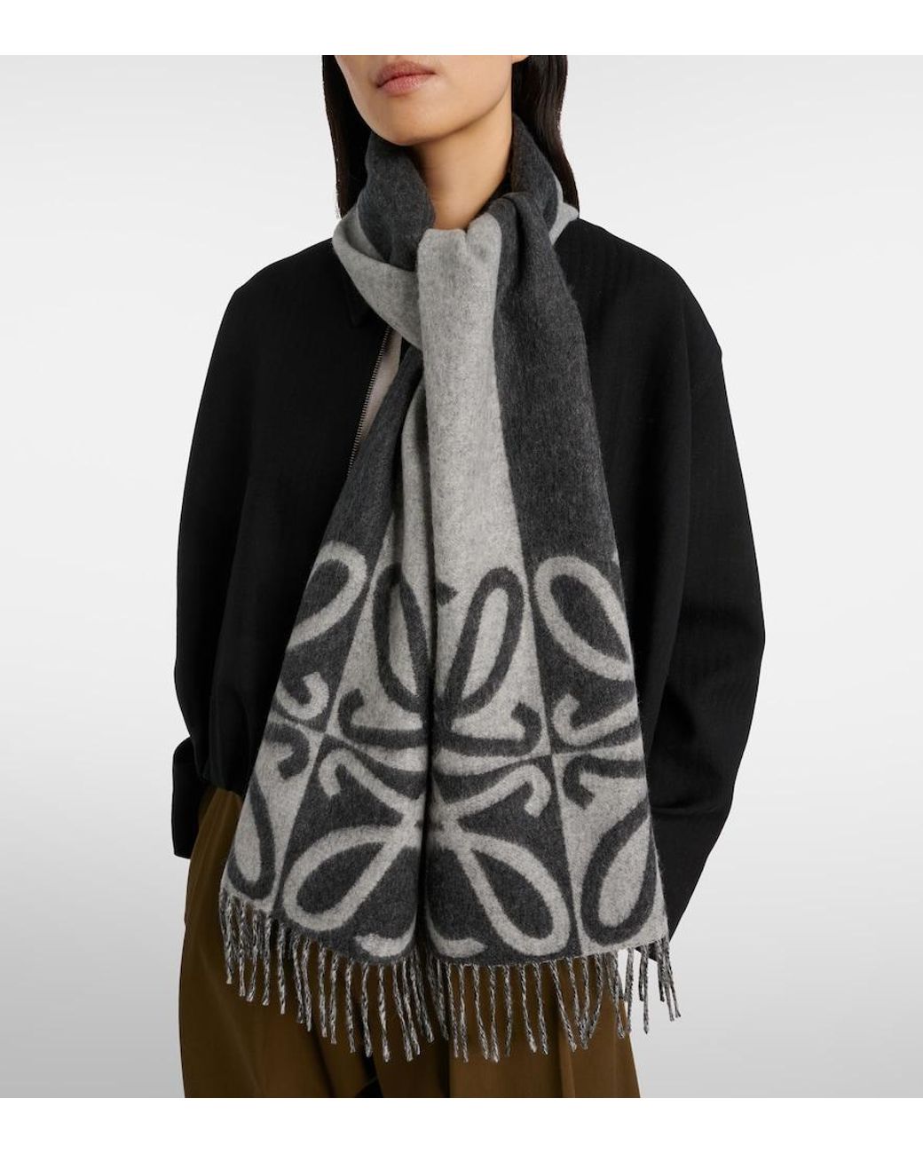 Sciarpa Anagram di Loewe in Gray