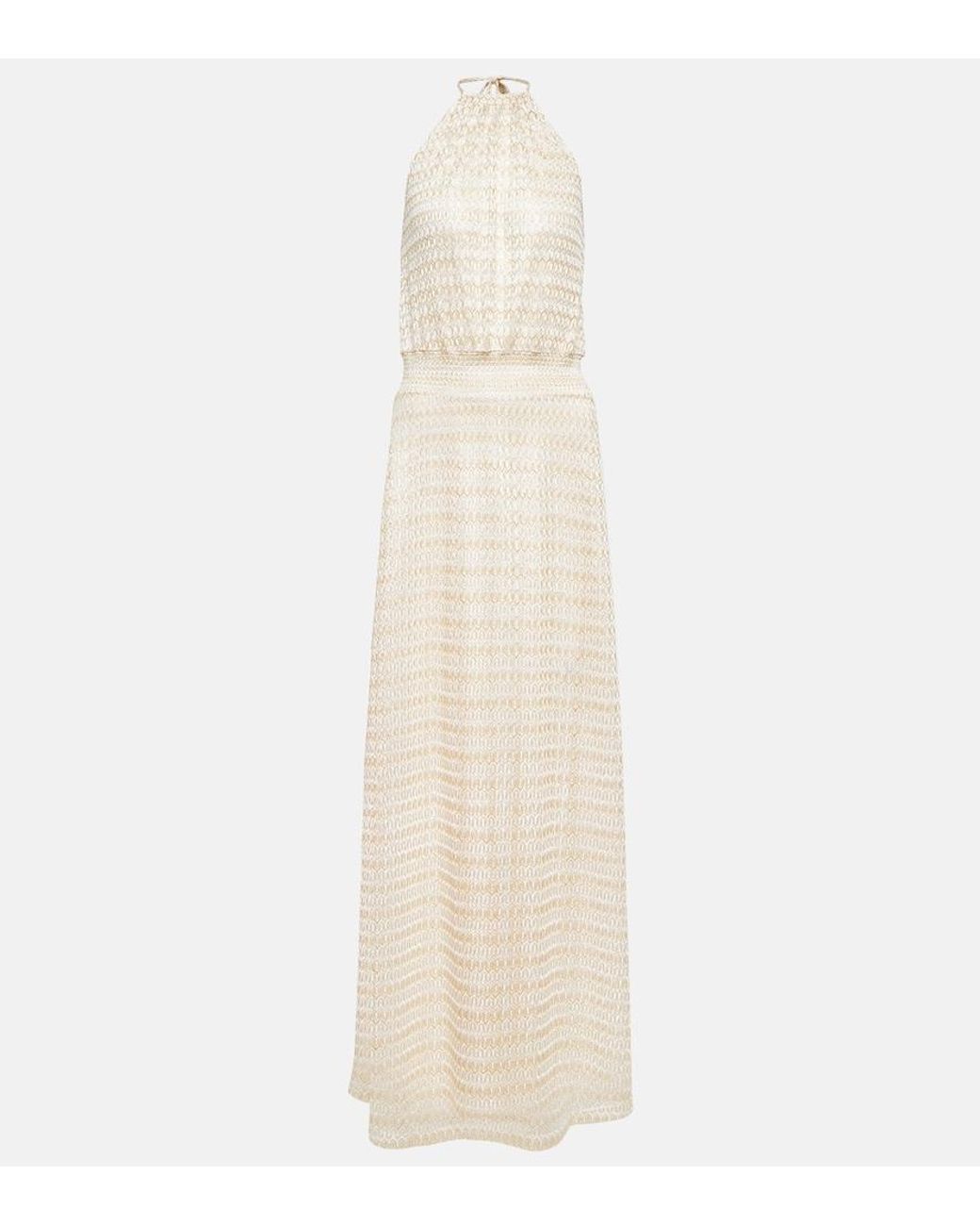 Melissa Odabash White Maisie Halterneck Maxi Dress
