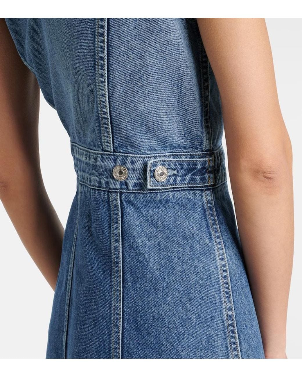 Citizens of Humanity Blue Idalene Denim Midi Dress