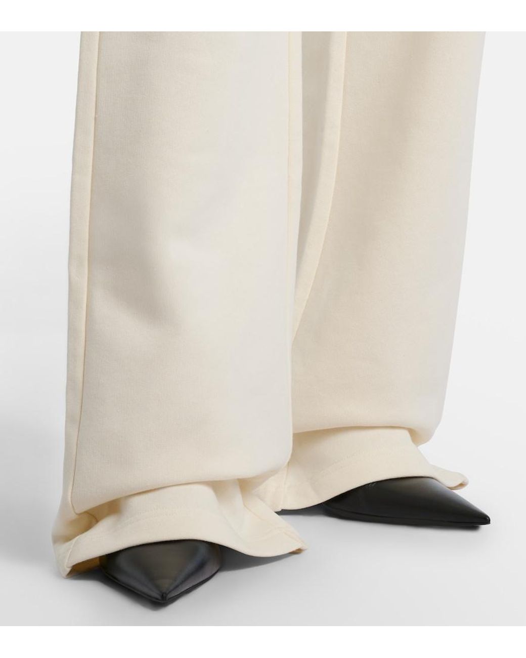 Balenciaga White Cotton Jersey Sweatpants