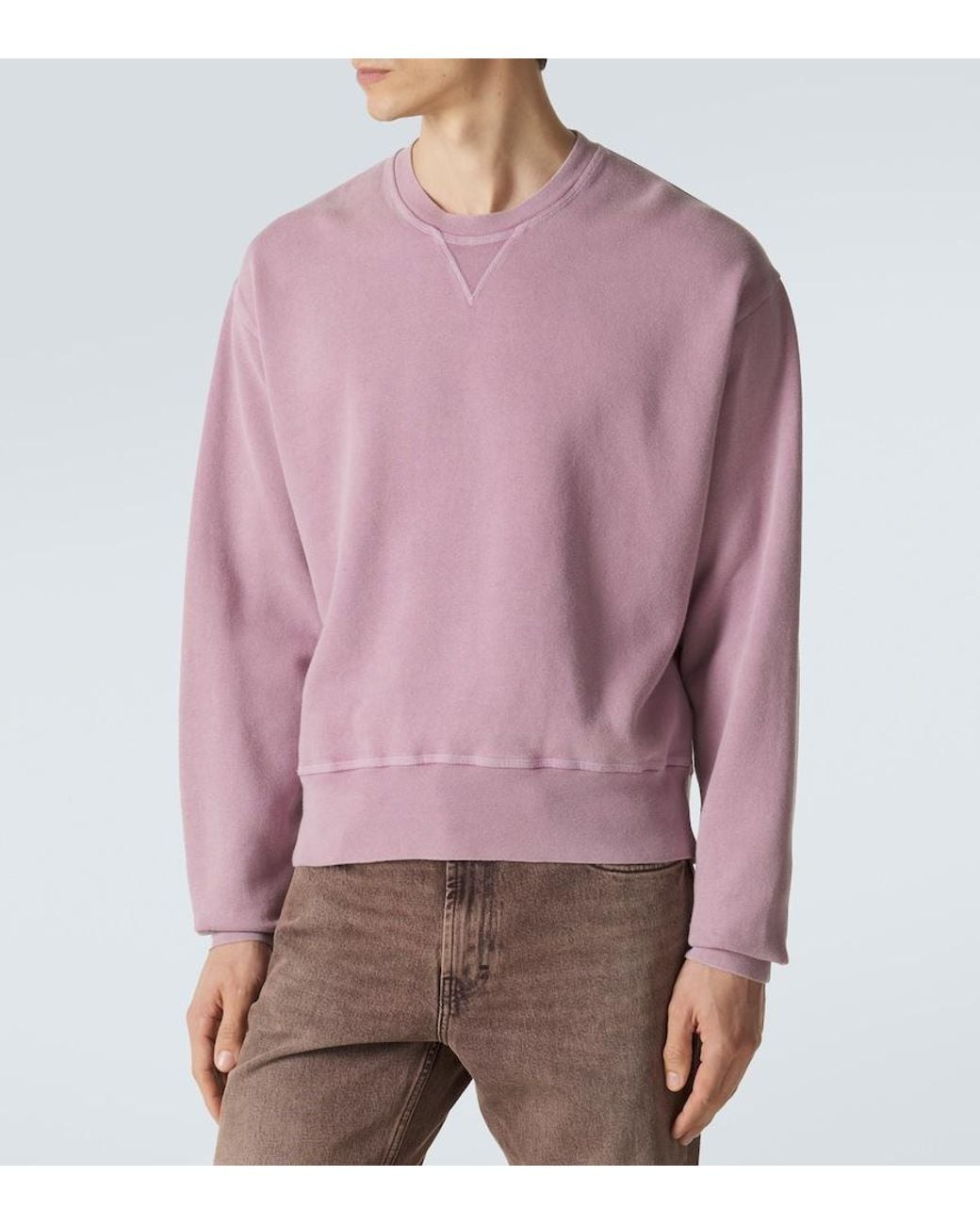 Our Legacy Purple Base Cotton Fleece Sweatshirt for men