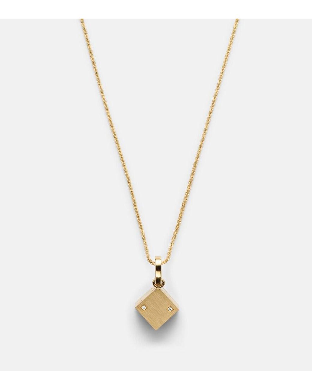 Marie Lichtenberg White Spiga 18Kt Necklace With Diamonds