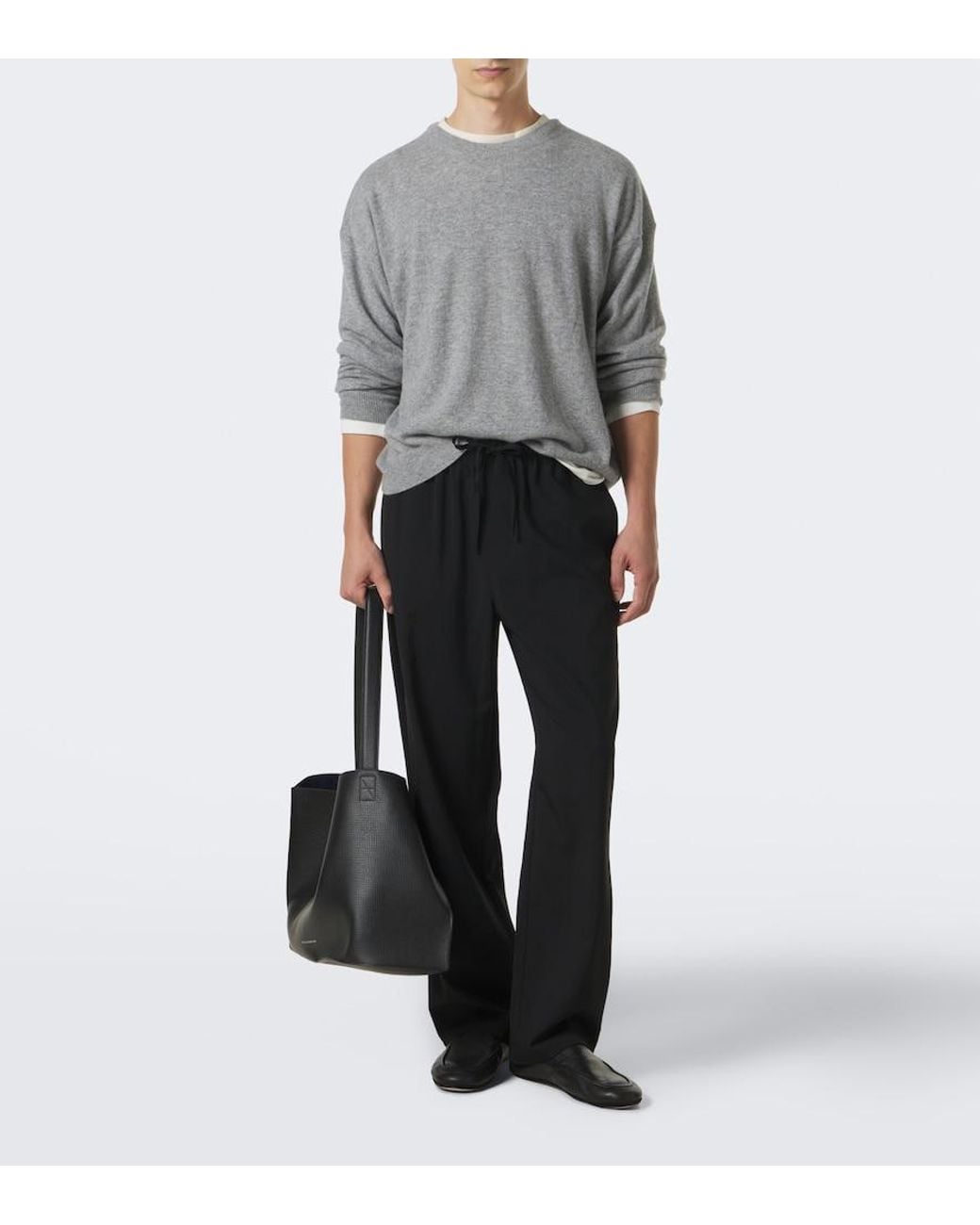 FRAME Gray Cashmere Sweater for men