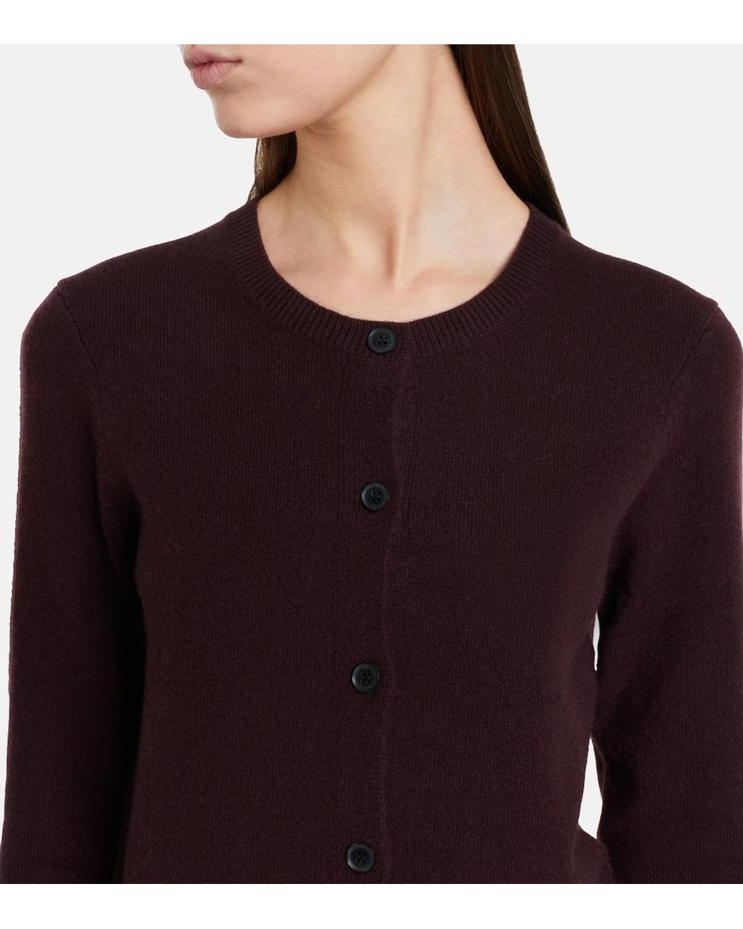 Nili Lotan Purple March Cashmere Cardigan