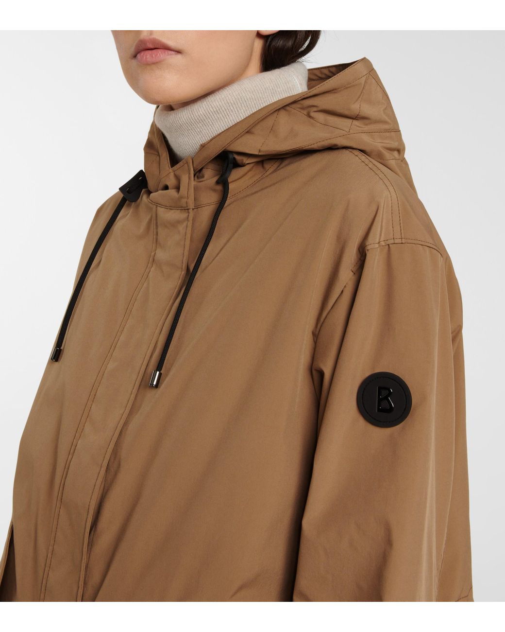 Bogner Synthetic Casey Oversized Coat in Brown | Lyst Canada