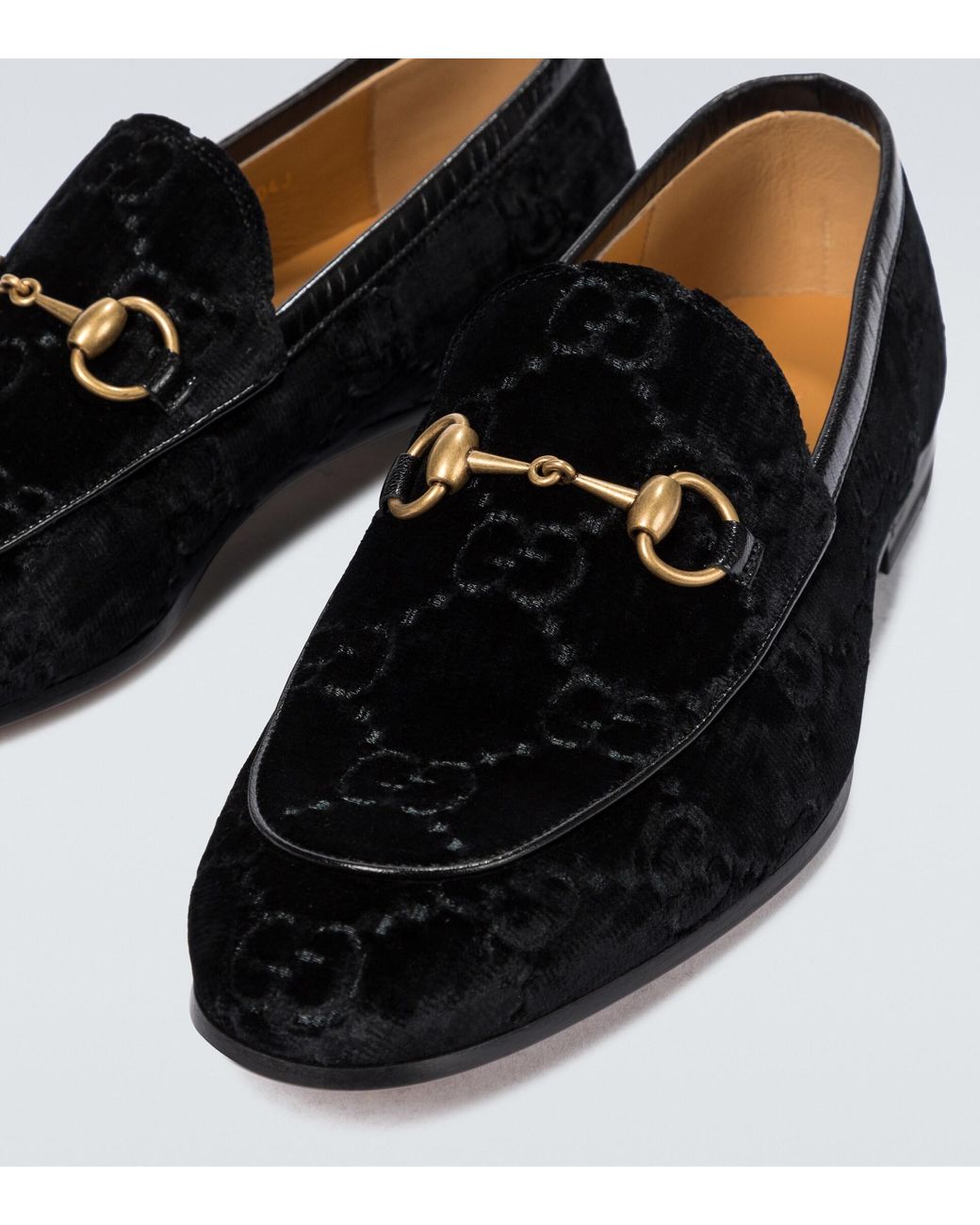 Gucci Jordaan GG Velvet Loafers in 